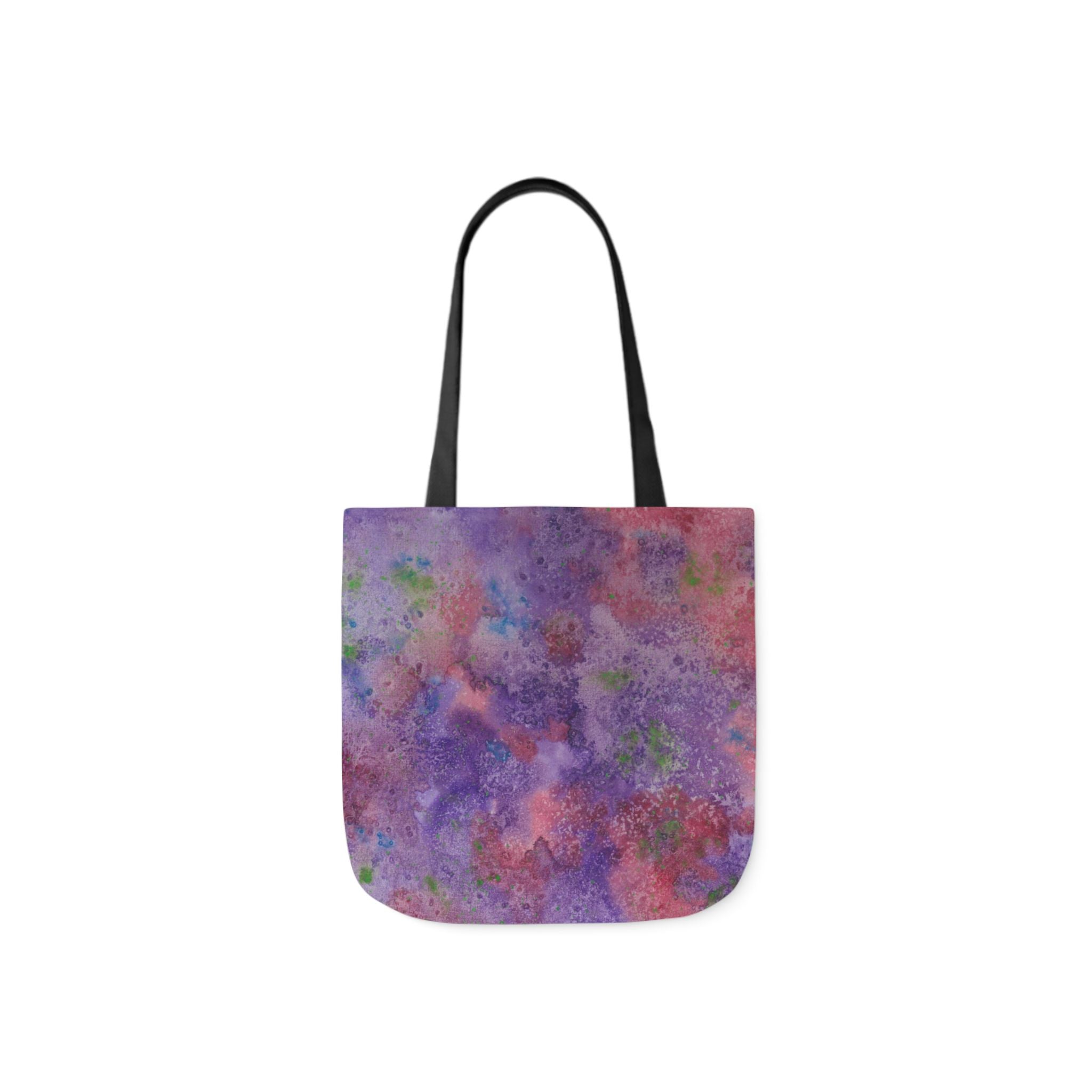 Canvas Tote Bags, Colourful Abstract Designs, 5-Color Straps, 3 Sizes.  For Family and friends or a Special Gift #62 Resolutions