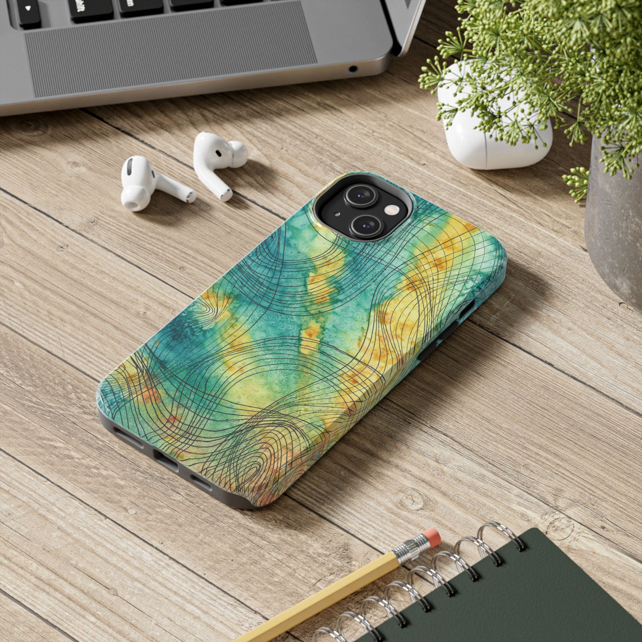 Tough Phone Case - All iPhones and Samsung Galaxys - Exciting Abstract Design #81 The Only Way Is Up