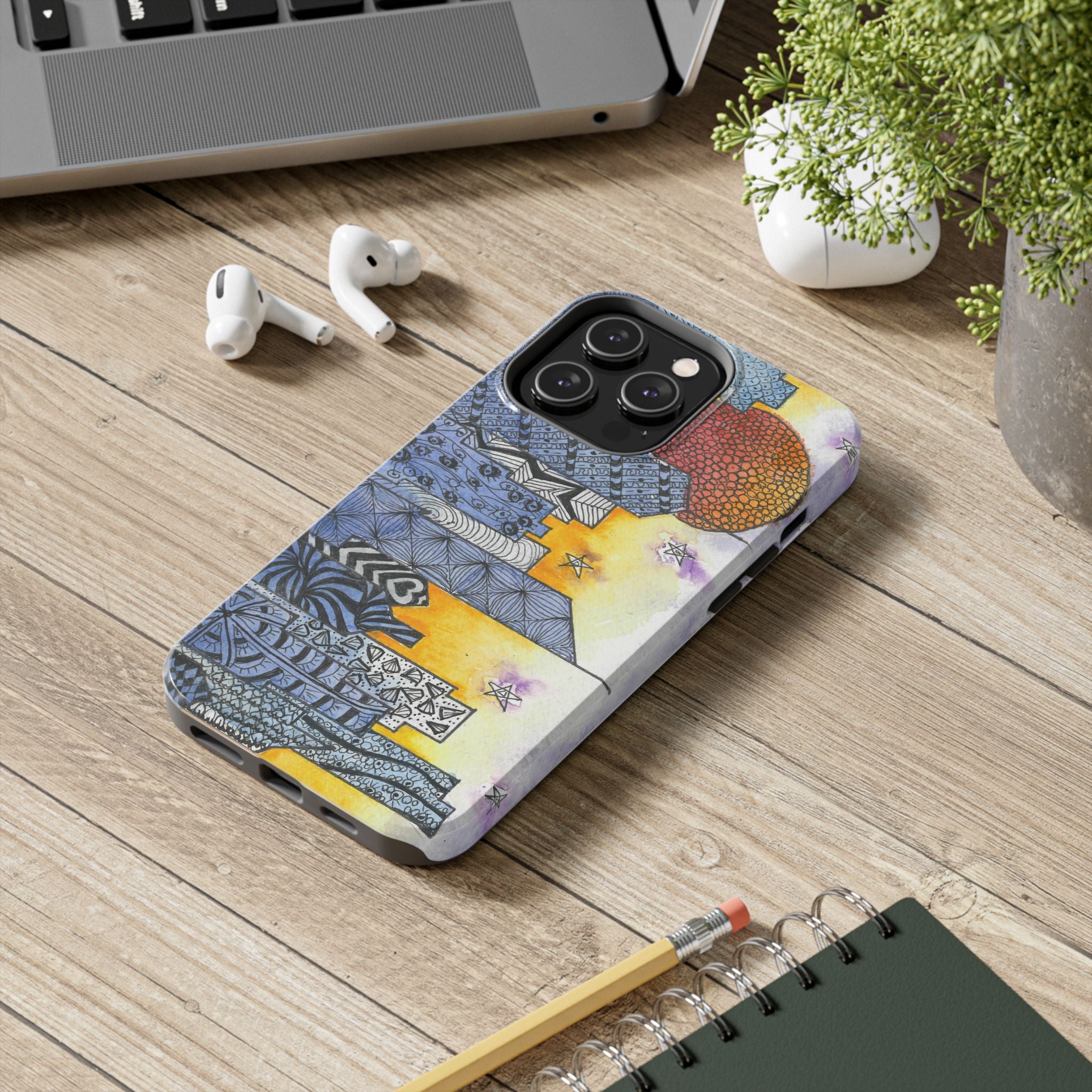 Tough Phone Case - All iPhones and Samsung Galaxys - Exciting Abstract Design #5 In The Shadows