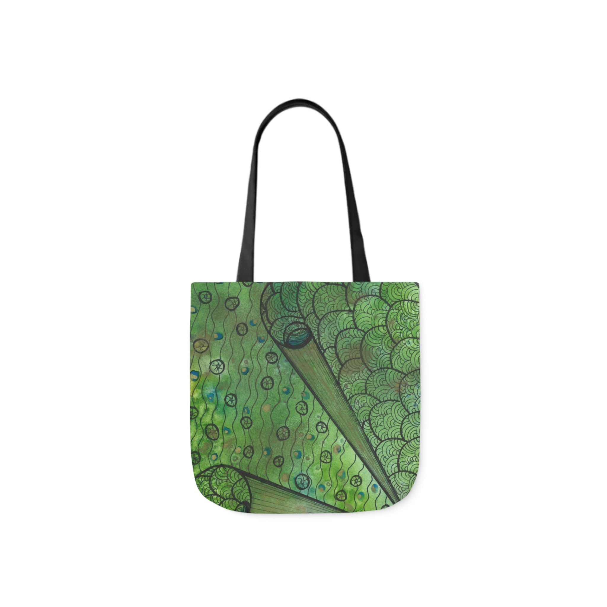 Canvas Tote Bags, Colourful Abstract Designs, 5-Color Straps, 3 Sizes.  For Family and friends or a Special Gift #69 New Horizons