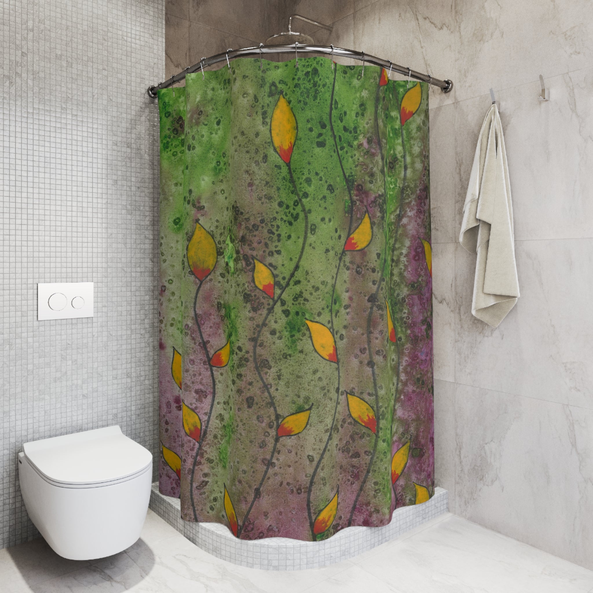 Beautiful Shower Curtains to Refresh Your Bathroom. Colourful Abstract Designs. Perfect For Your Bathroom or Special House-Warming Gift #98 HOPE