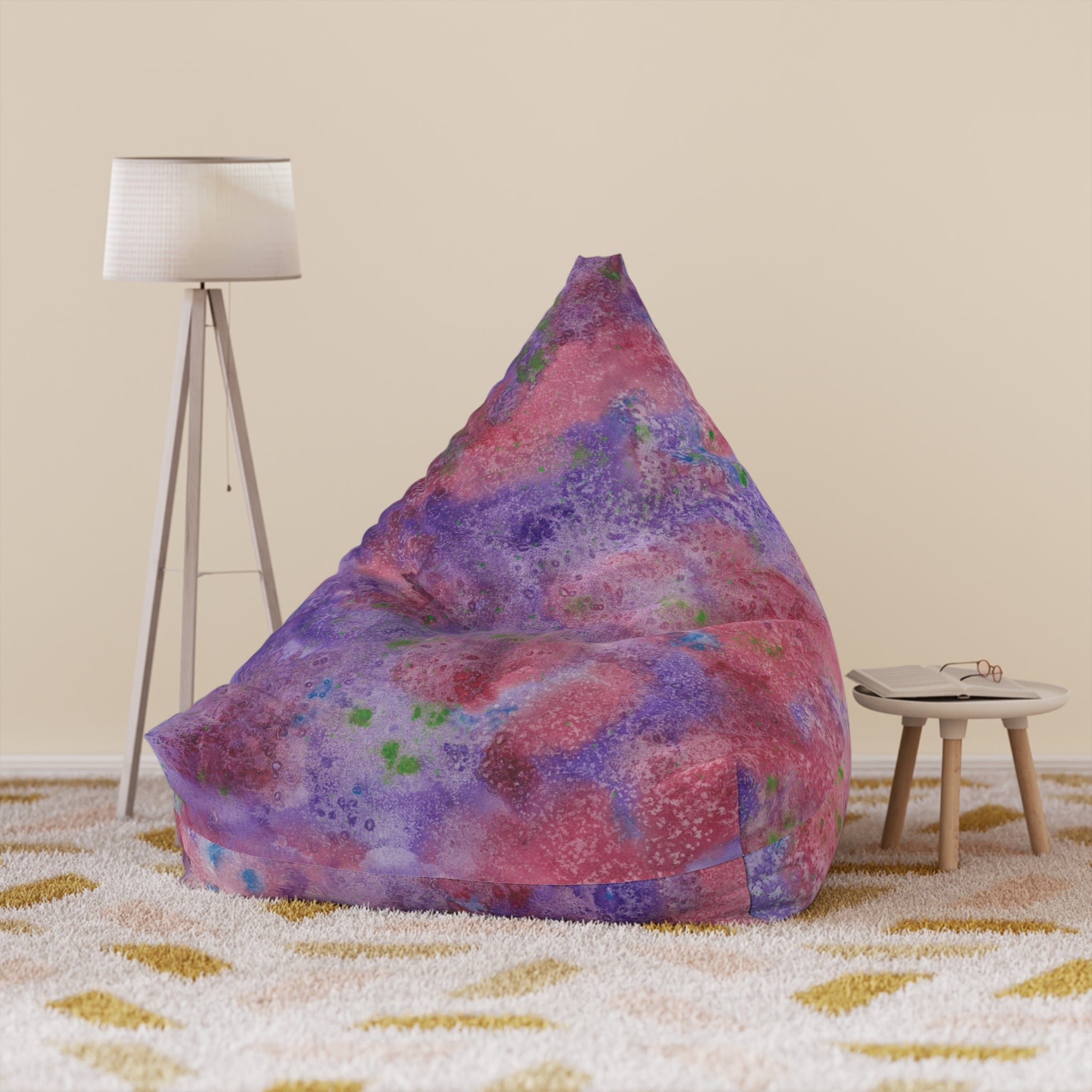 Bean Bag Chair Covers For Indoor & Outdoor - 2 Sizes - Exciting Abstract Design #62 Resolutions