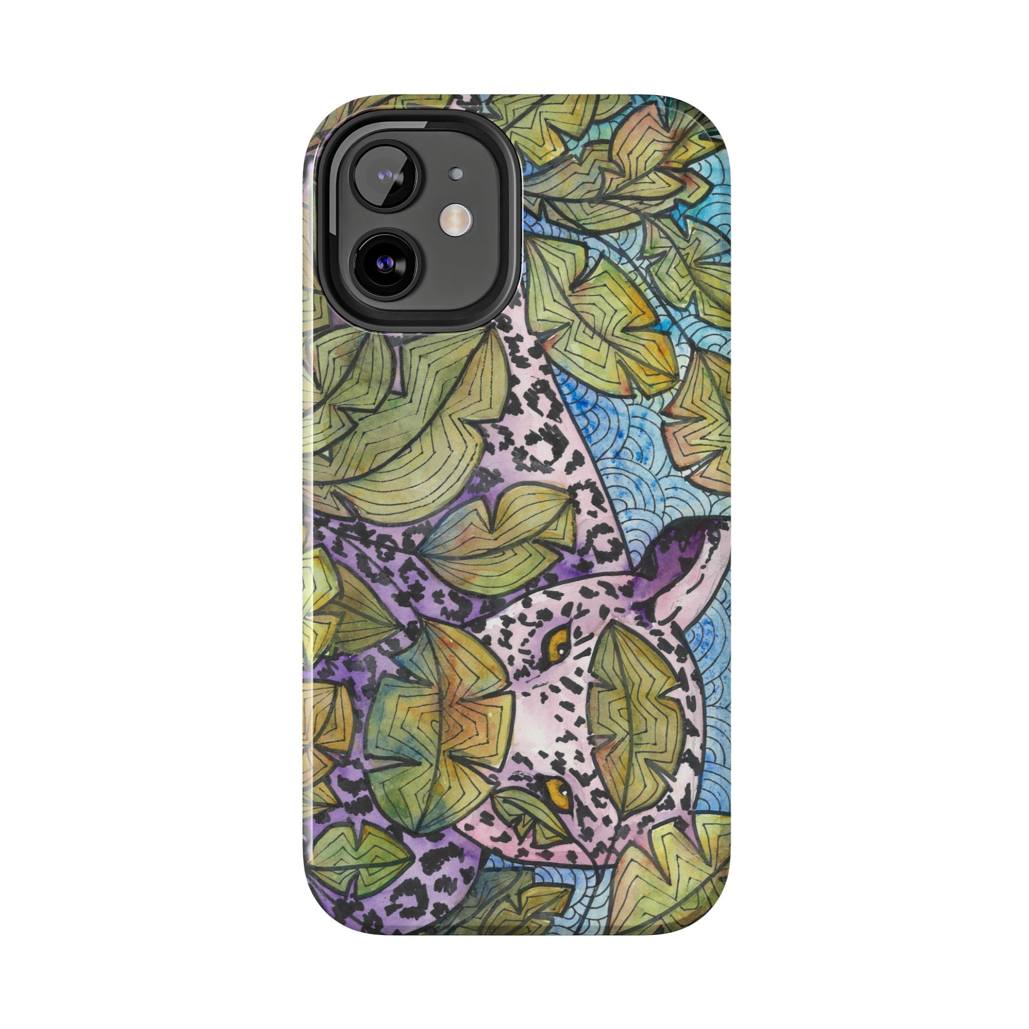 Tough Phone Case - All iPhones and Samsung Galaxys - Exciting Abstract Design #76 Purrfect Blend