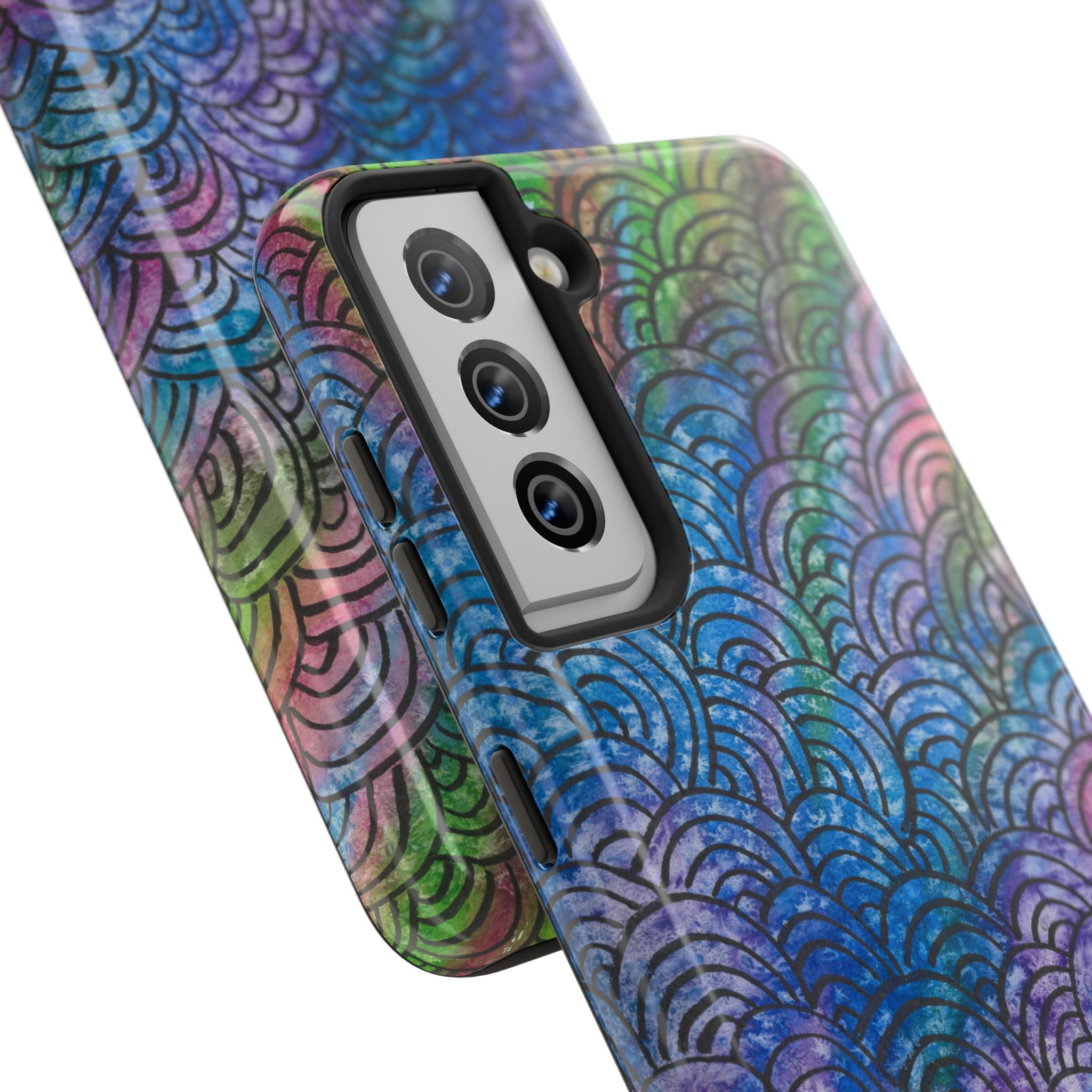 Tough Phone Case - All iPhones and Samsung Galaxys - Exciting Abstract Design #84 Ah! The Past