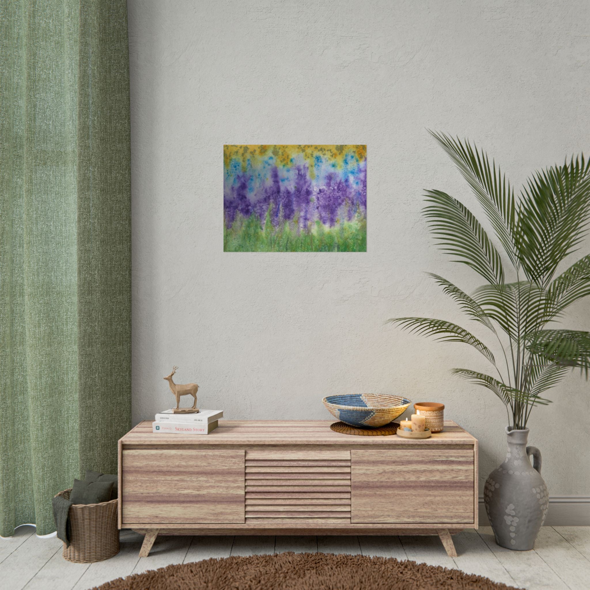 Large Colourful Wall Art, Posters & Prints, For Office, Bedroom or Living Room, or Special Gift #74 Lavender Fields