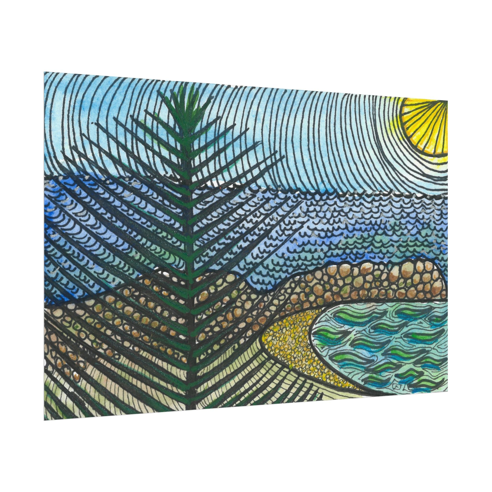 Large Colourful Wall Art, Posters & Prints, For Office, Bedroom or Living Room, or Special Gift #47 Cottesloe
