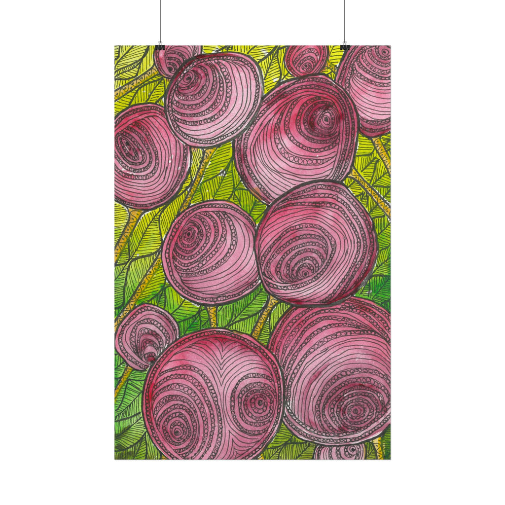 Large Colourful Wall Art, Posters & Prints, For Office, Bedroom or Living Room, or Special Gift #9 Spaced Blossoms