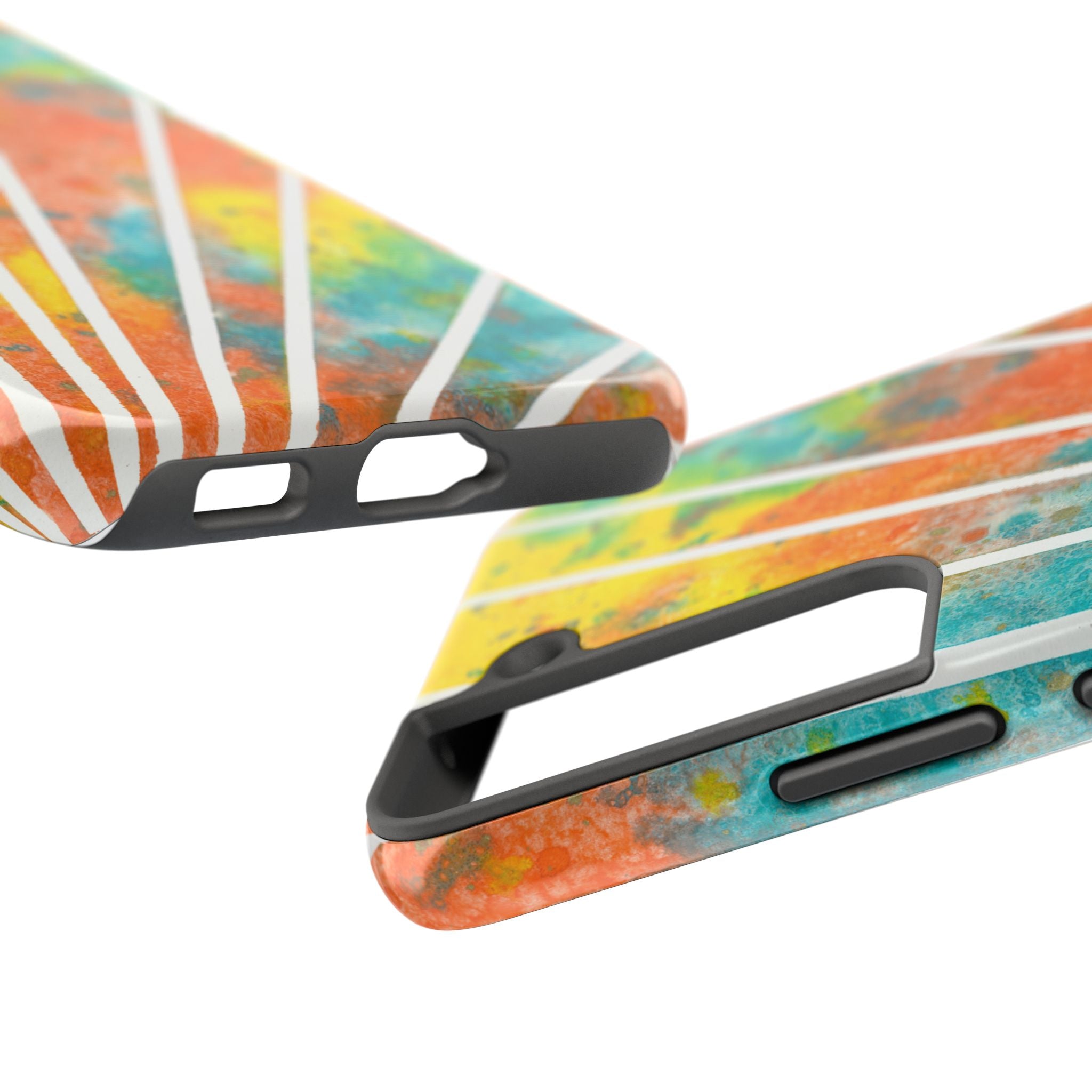 Tough Phone Case - All iPhones and Samsung Galaxys - Exciting Abstract Design #101 Your Energy Radiates