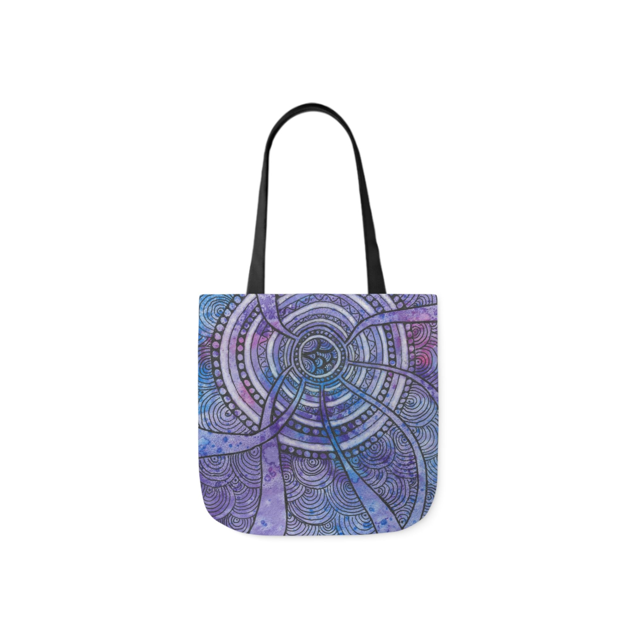 Canvas Tote Bags, Colourful Abstract Designs, 5-Color Straps, 3 Sizes.  For Family and friends or a Special Gift #56 The Way Home