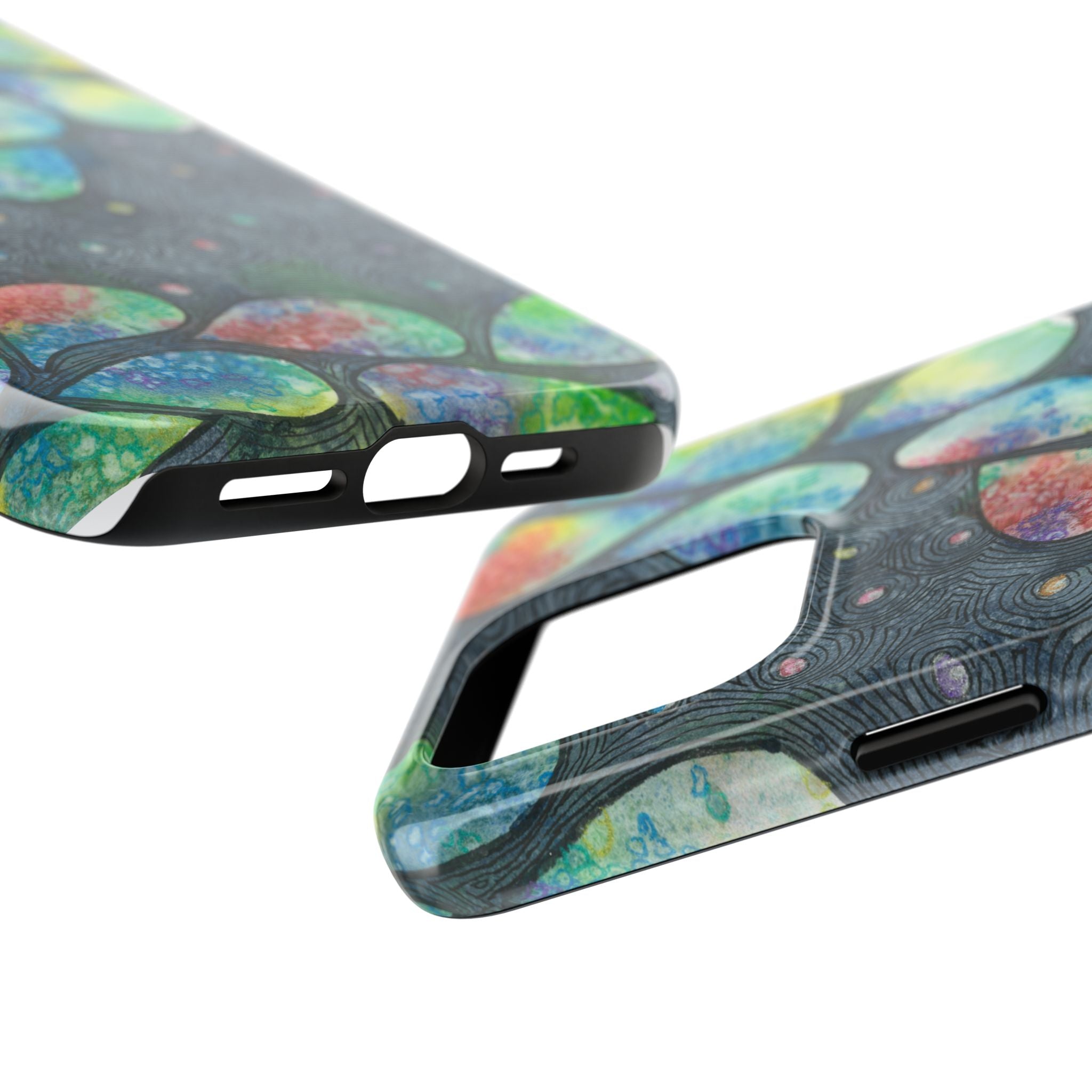 Tough Phone Case - All iPhones and Samsung Galaxys - Exciting Abstract Design #30 Give Us A Minute
