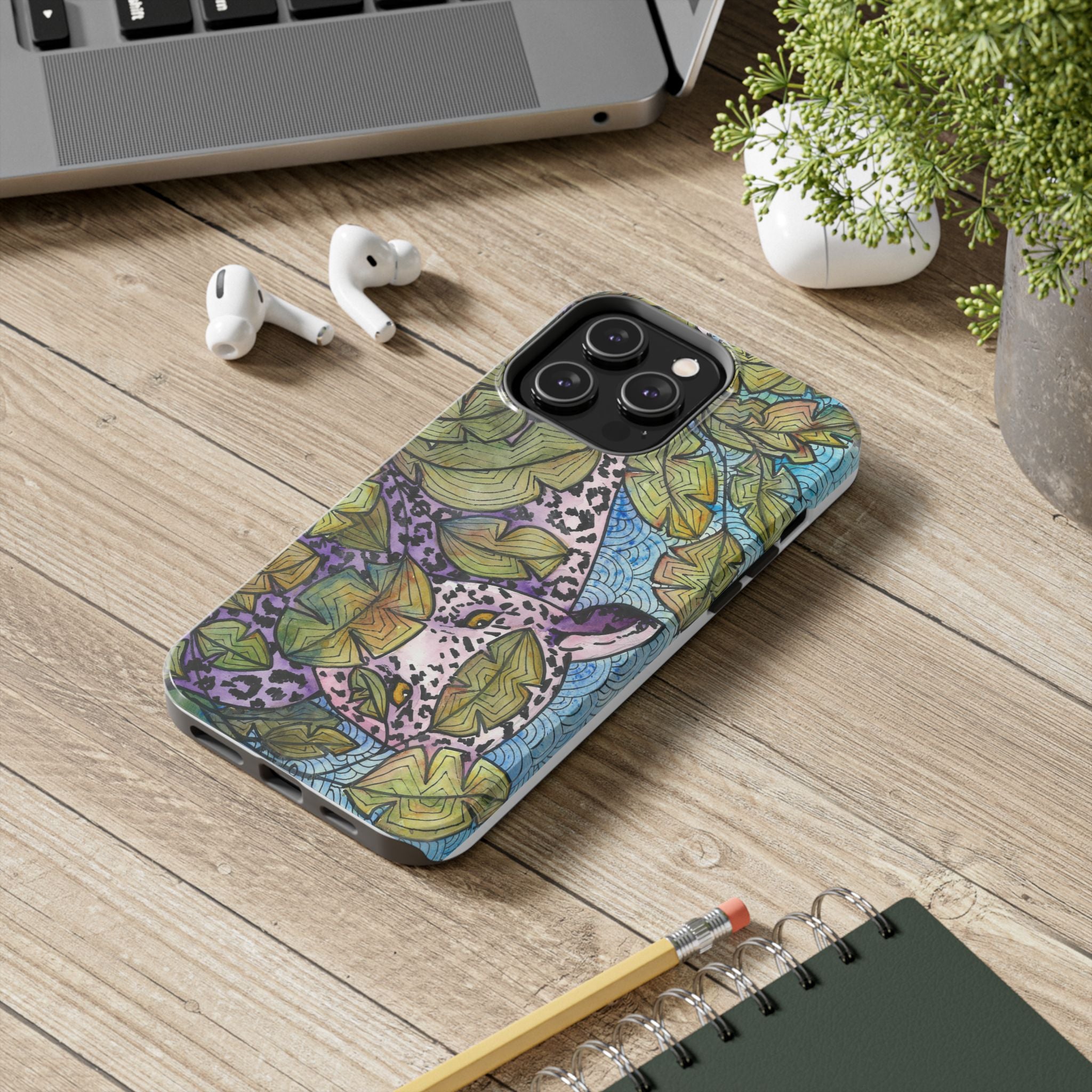 Tough Phone Case - All iPhones and Samsung Galaxys - Exciting Abstract Design #76 Purrfect Blend