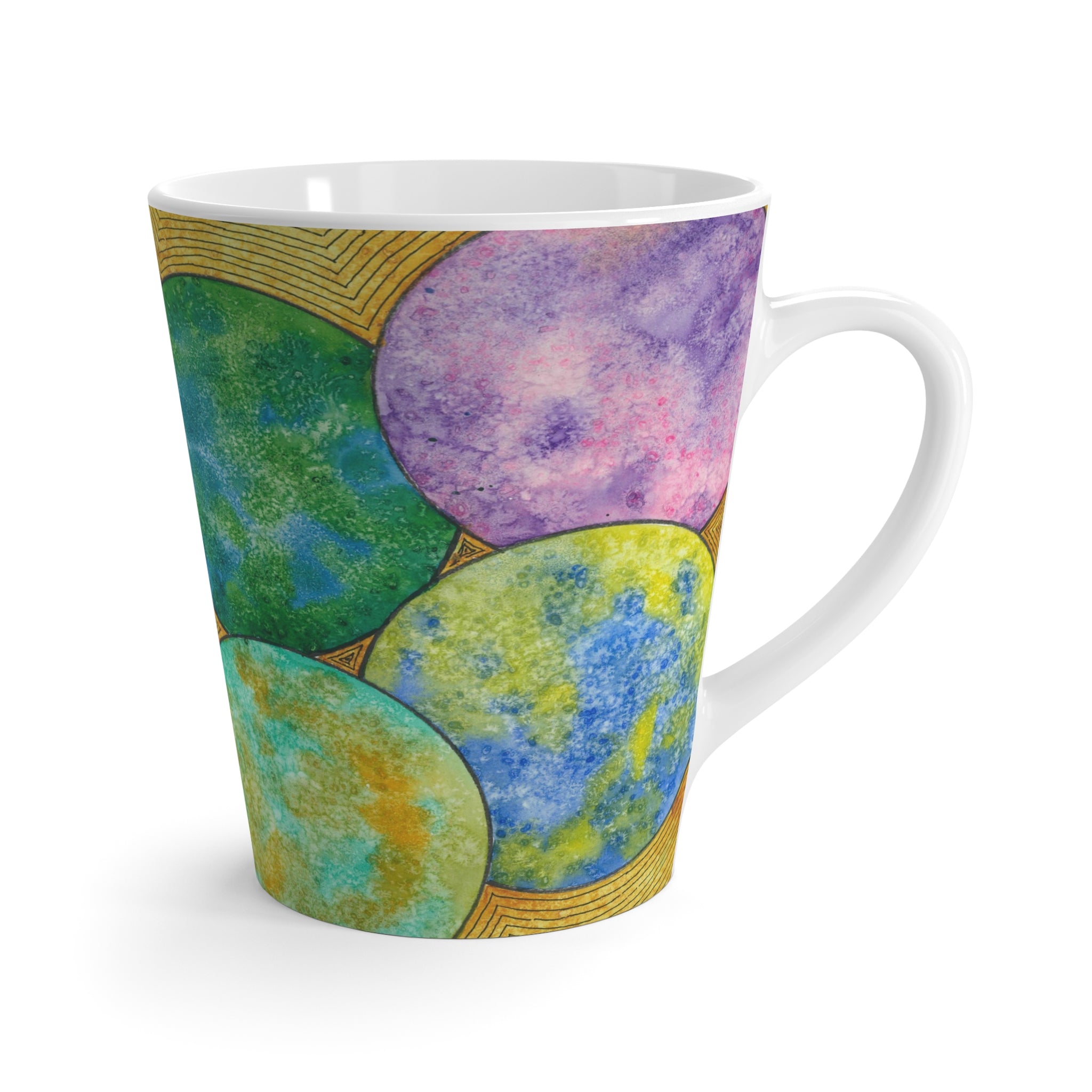 Coffee Mugs and Cups. Colourful Abstract Designs. Perfect for Home, Office or Special Gift #61 Worlds Apart
