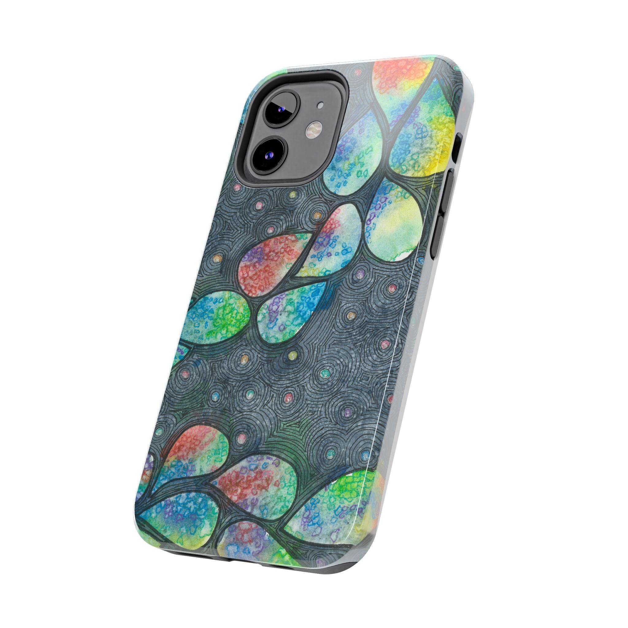 Tough Phone Case - All iPhones and Samsung Galaxys - Exciting Abstract Design #30 Give Us A Minute