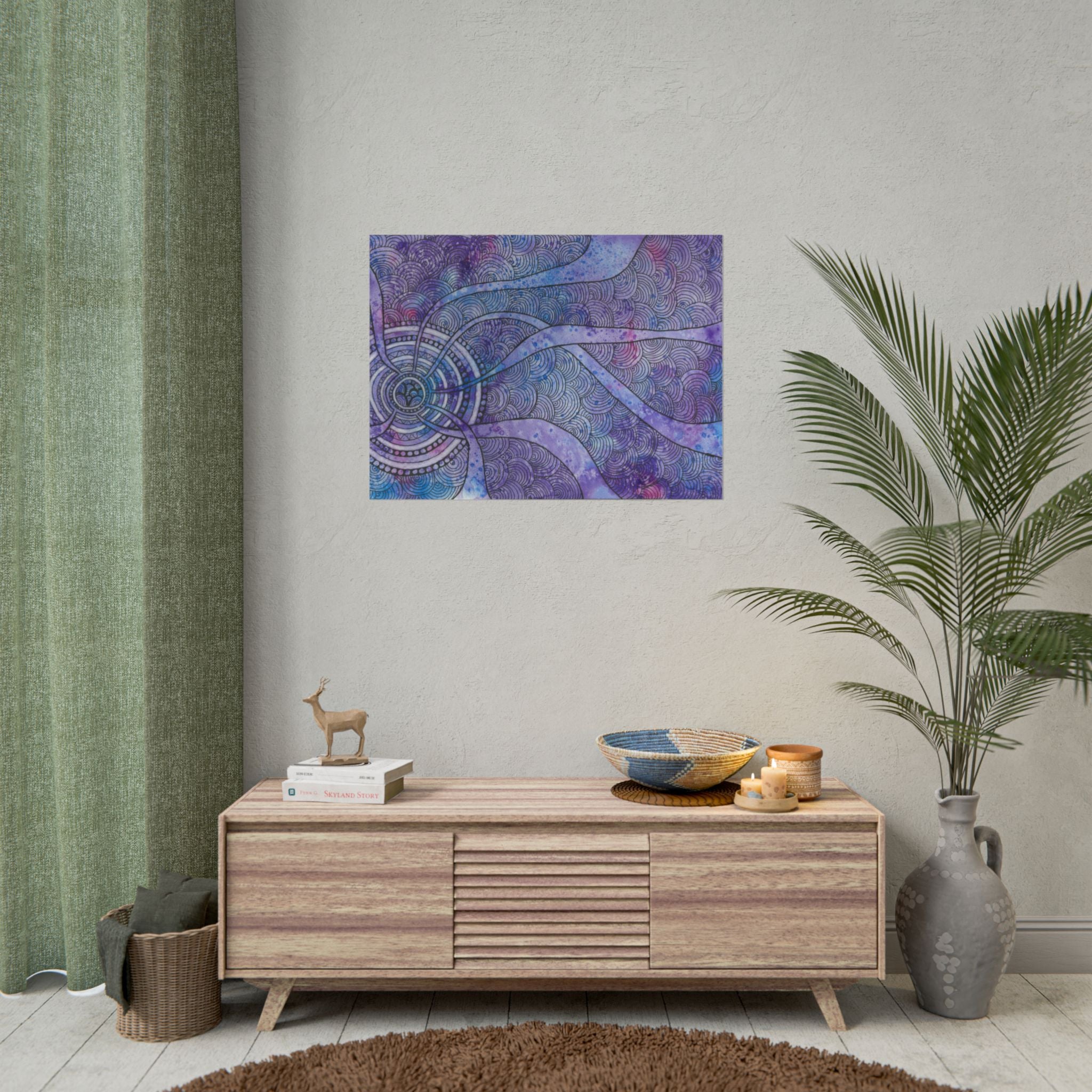 Large Colourful Wall Art, Posters & Prints, For Office, Bedroom or Living Room, or Special Gift  #56 The Way Home
