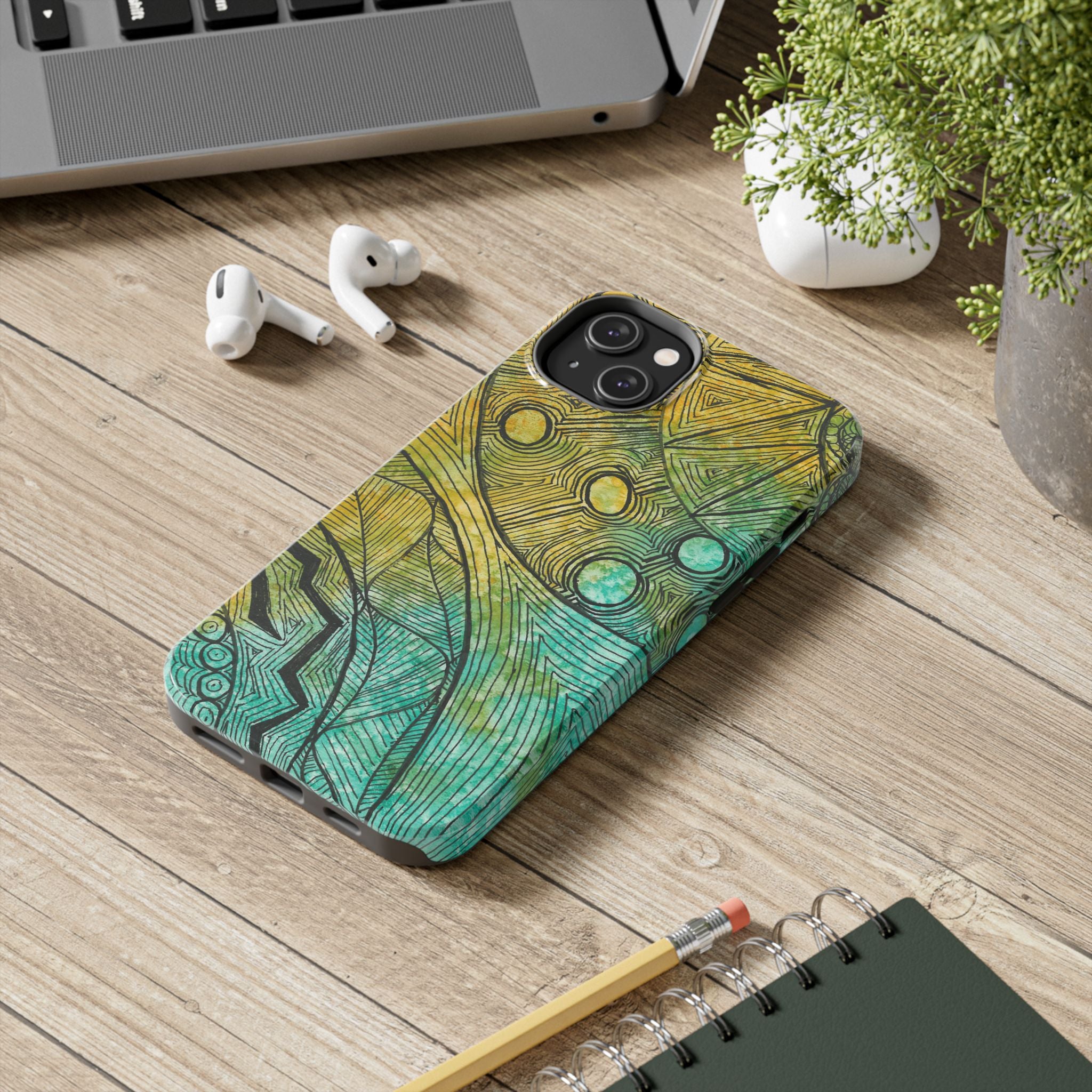 Tough Phone Case - All iPhones and Samsung Galaxys - Exciting Abstract Design #27 Come What May