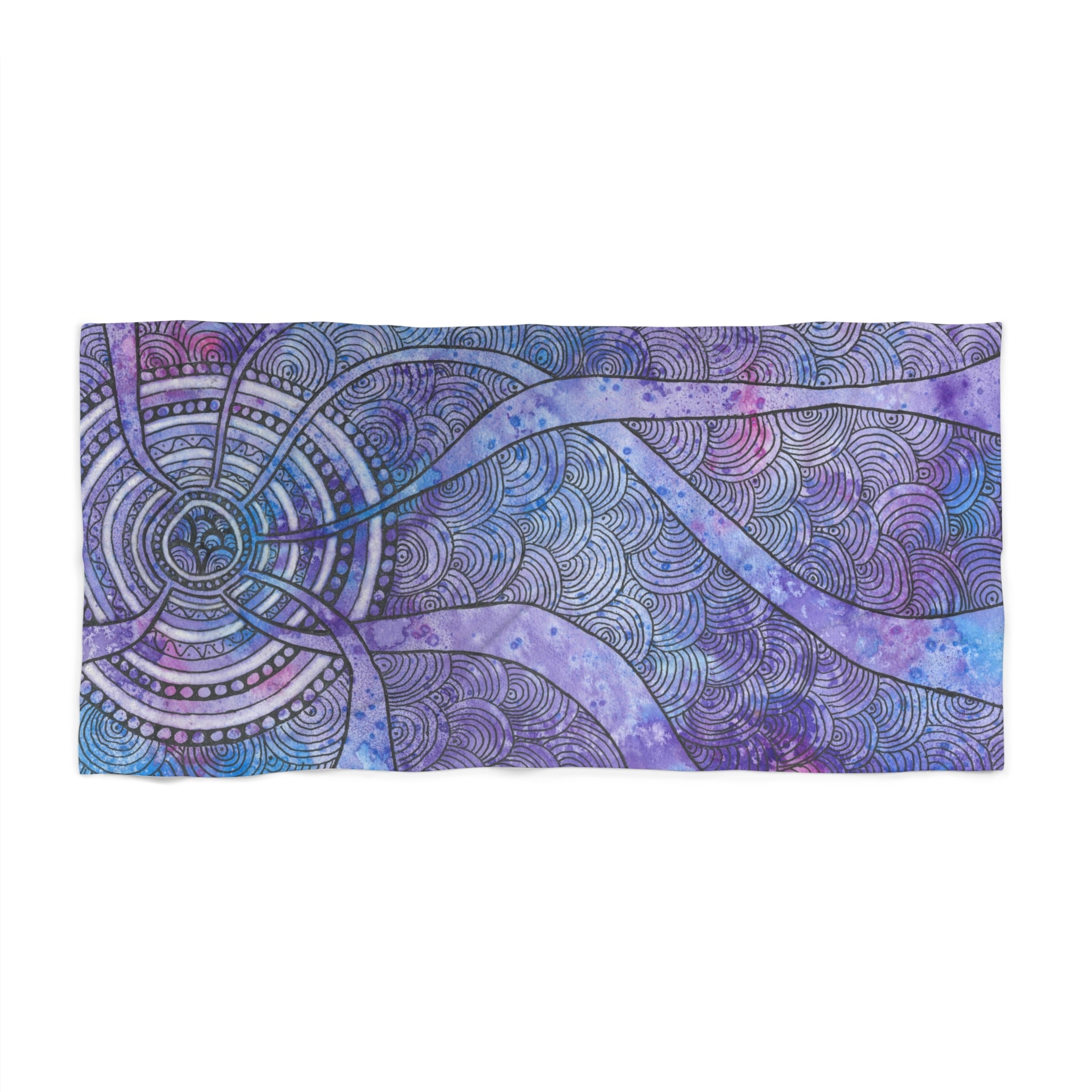 Colourful Abstract Beach Towels, Cotton Loop backing for Durability, 2 Sizes.  For Family and friends or a Special Gift #56 The Way Home
