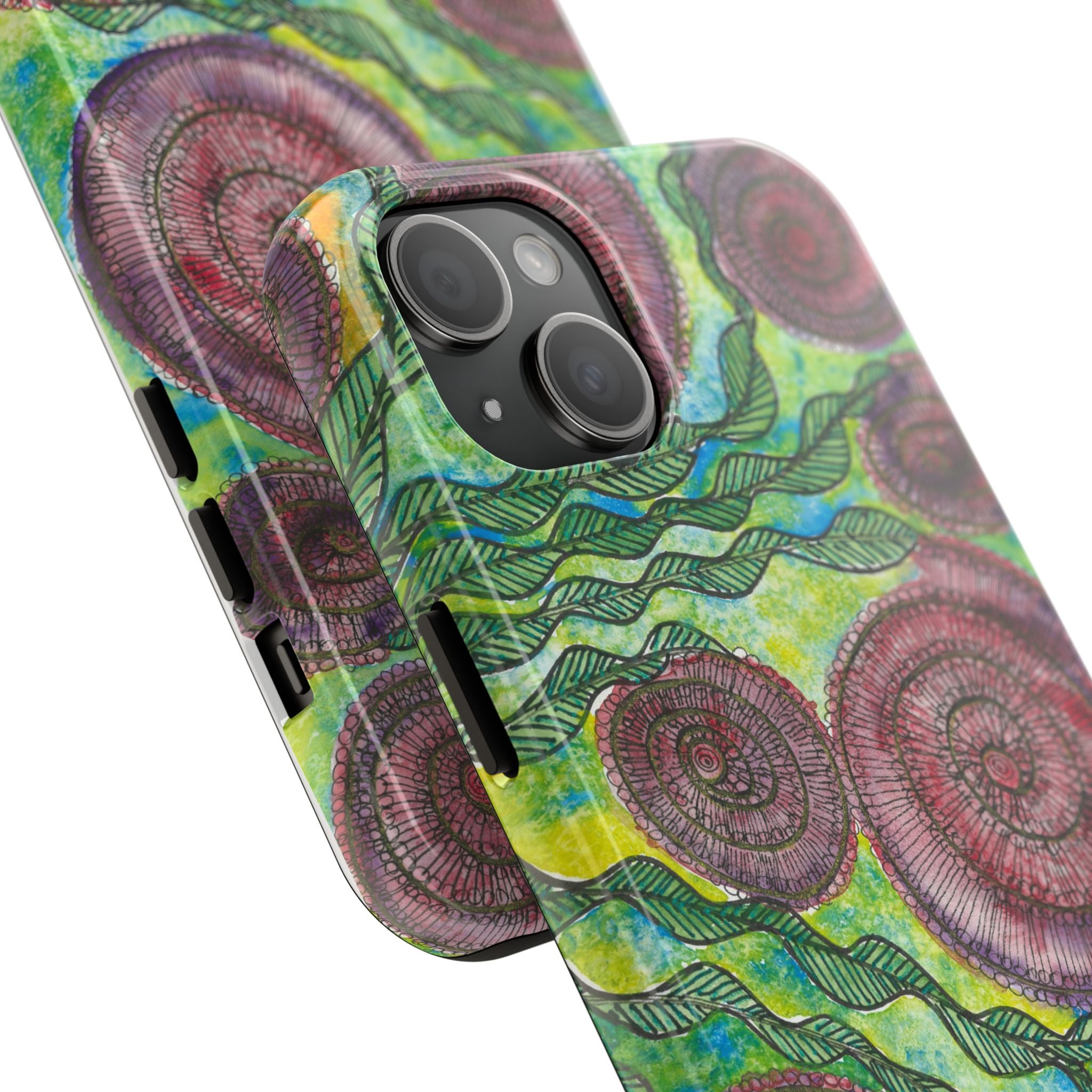 Tough Phone Case - All iPhones and Samsung Galaxys - Exciting Abstract Design #35 Beetroot To Yourself