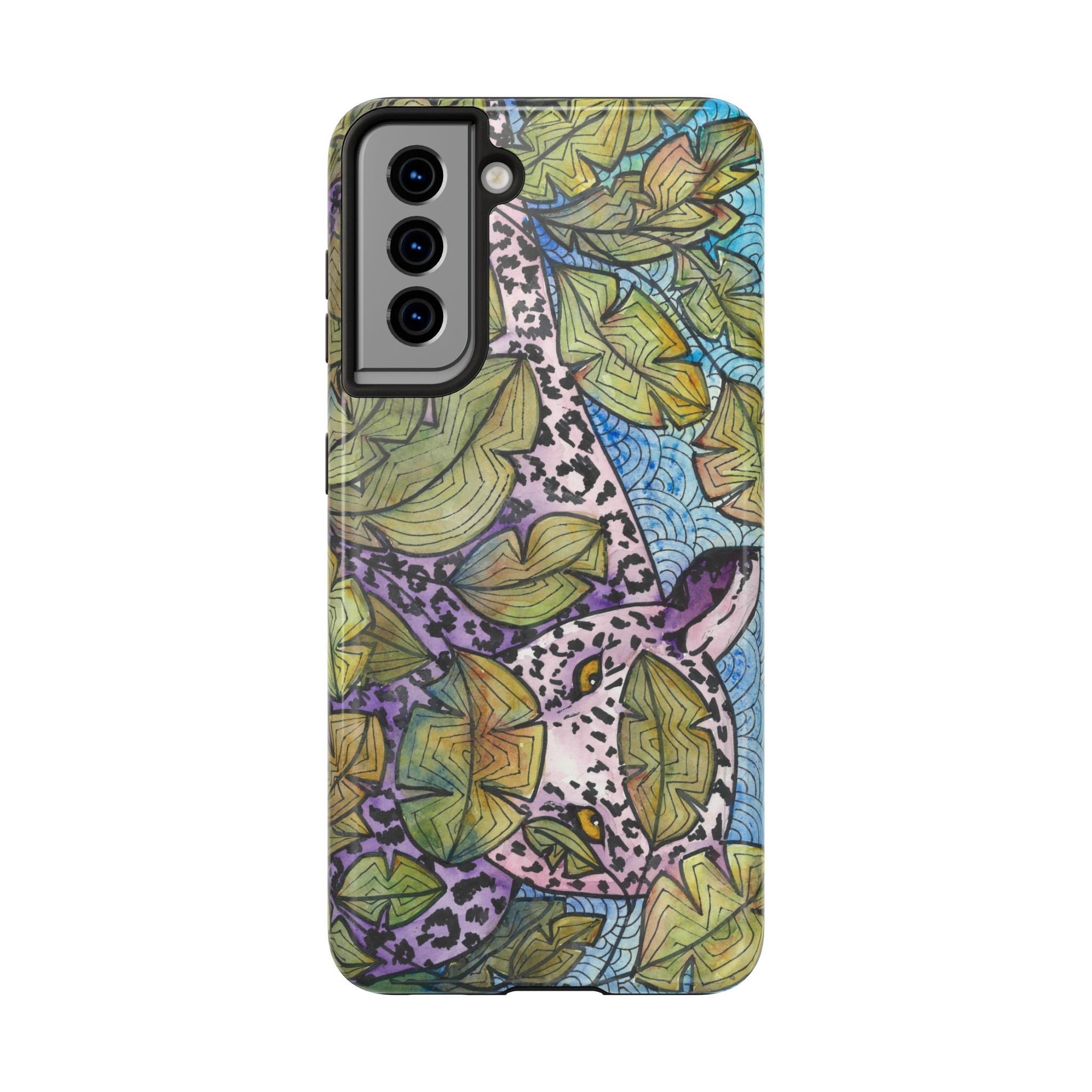 Tough Phone Case - All iPhones and Samsung Galaxys - Exciting Abstract Design #76 Purrfect Blend