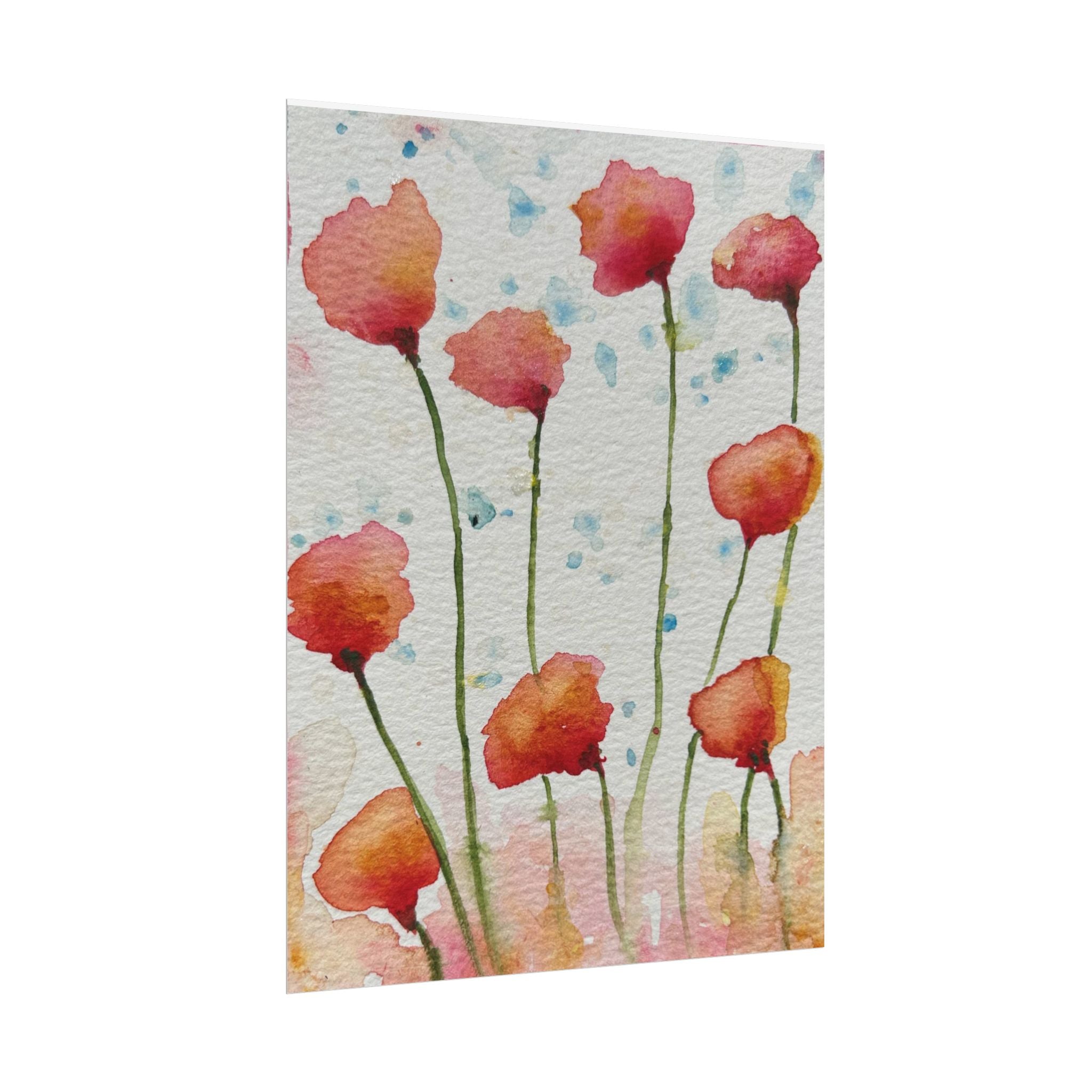Large Colourful Wall Art, Posters & Prints, For Office, Bedroom or Living Room, or Special Gift #94 Poppies Galore