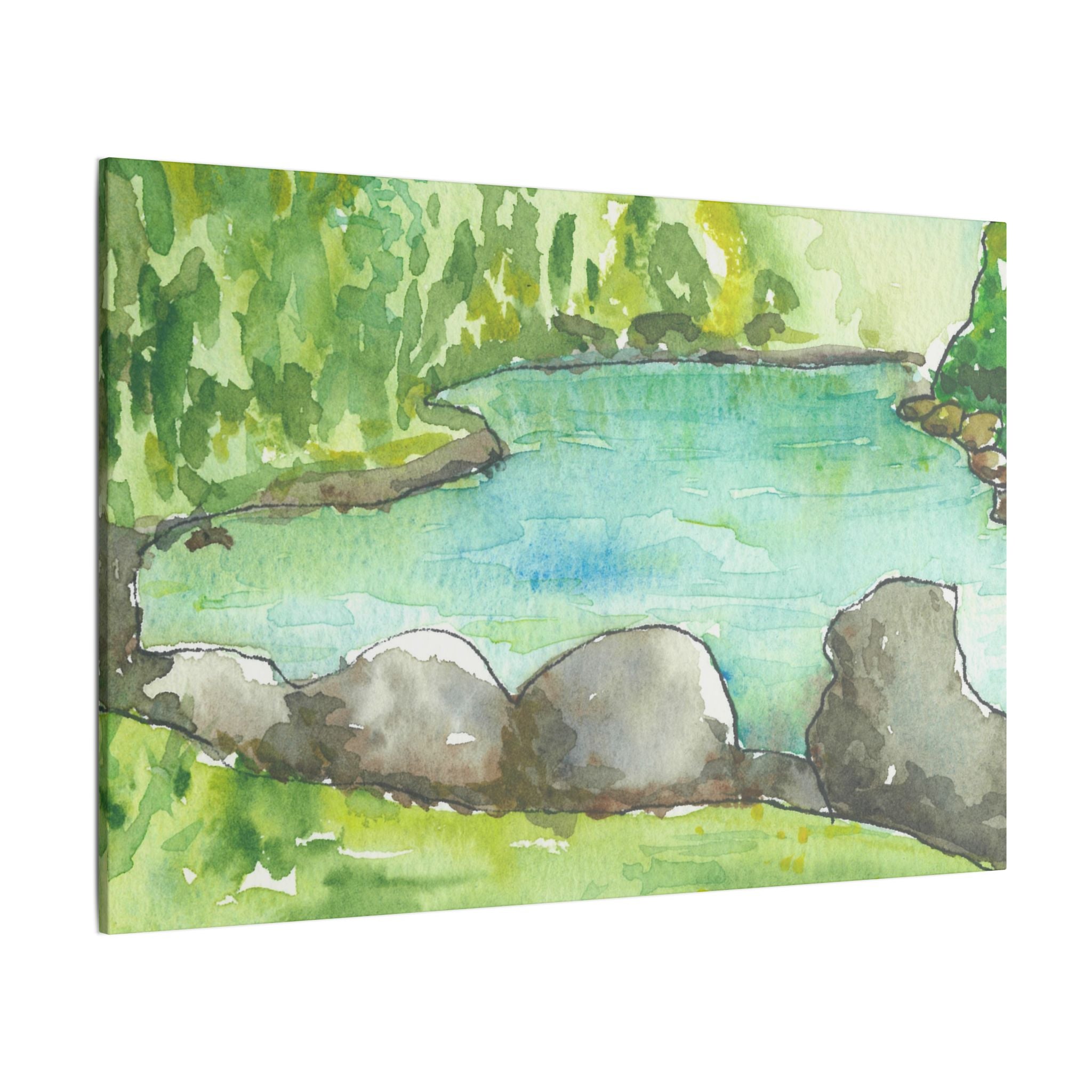 Large Colourful Wall Art, Canvas Prints, For Office, Bedroom or Living Room, or Special Gift #88 Tara River - Montenegro