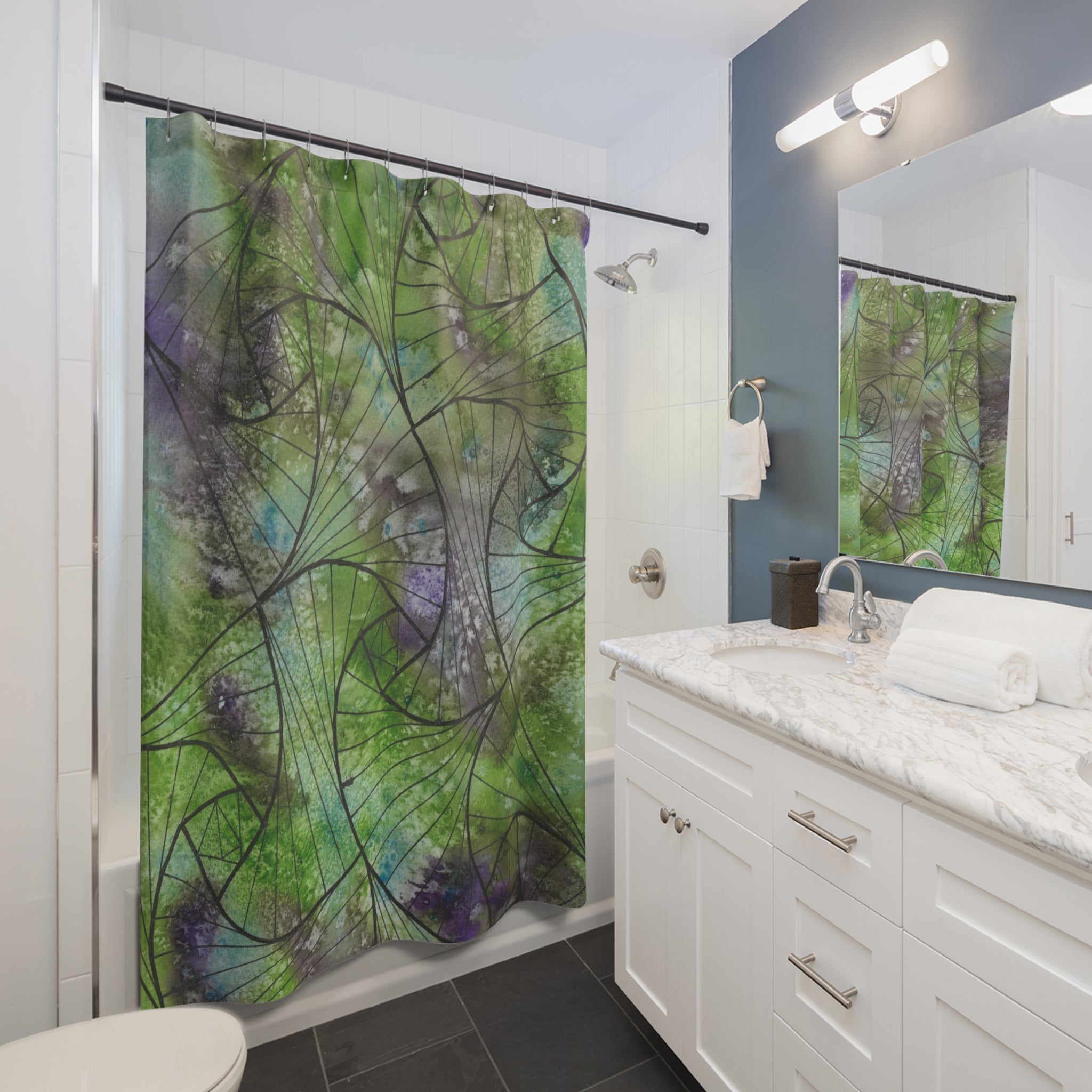 Beautiful Shower Curtains to Refresh Your Bathroom. Colourful Abstract Designs. Perfect For Your Bathroom or Special House-Warming Gift #55 Of Course Im Sure