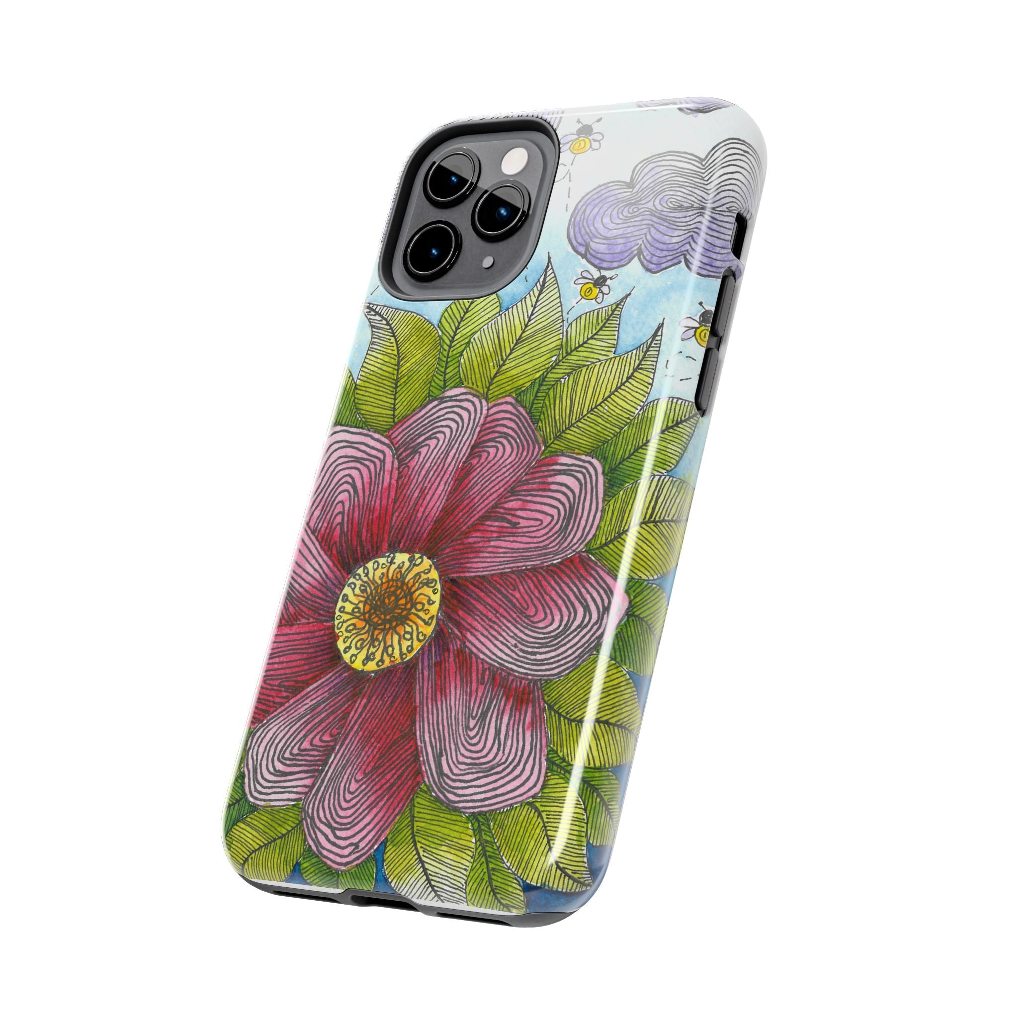 Tough Phone Case - All iPhones and Samsung Galaxys - Exciting Abstract Design  #4 Bloom'n