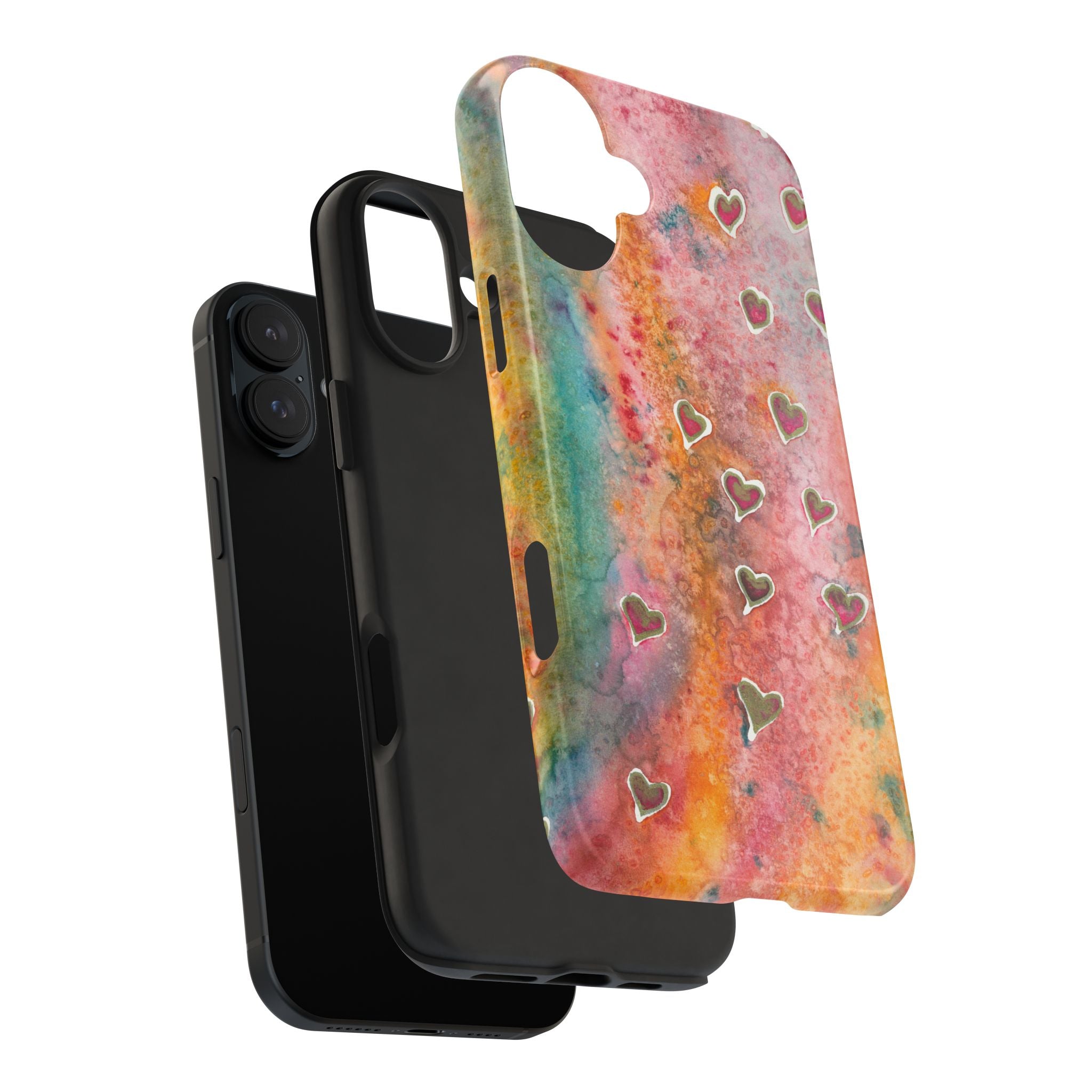 Tough Phone Case - All iPhones and Samsung Galaxys - Exciting Abstract Design #96 Love, Friendship, integrity
