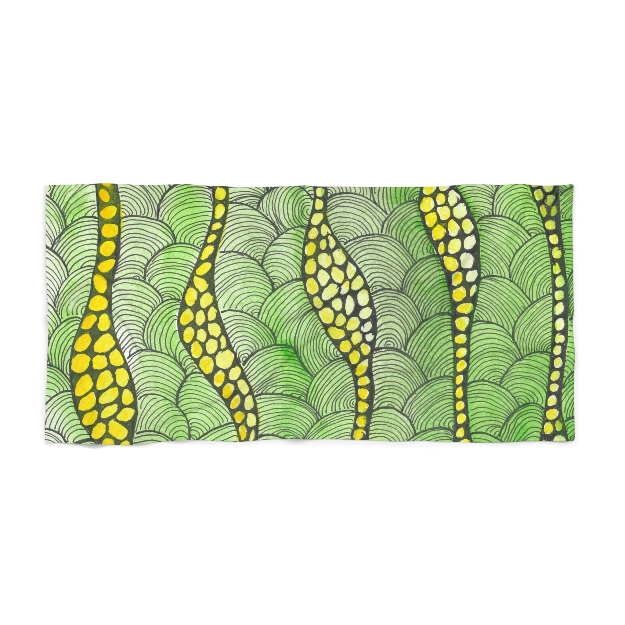 Colourful Abstract Beach Towels, Cotton Loop backing for Durability, 2 Sizes.  For Family and friends or a Special Gift #13 Watcha Thinking