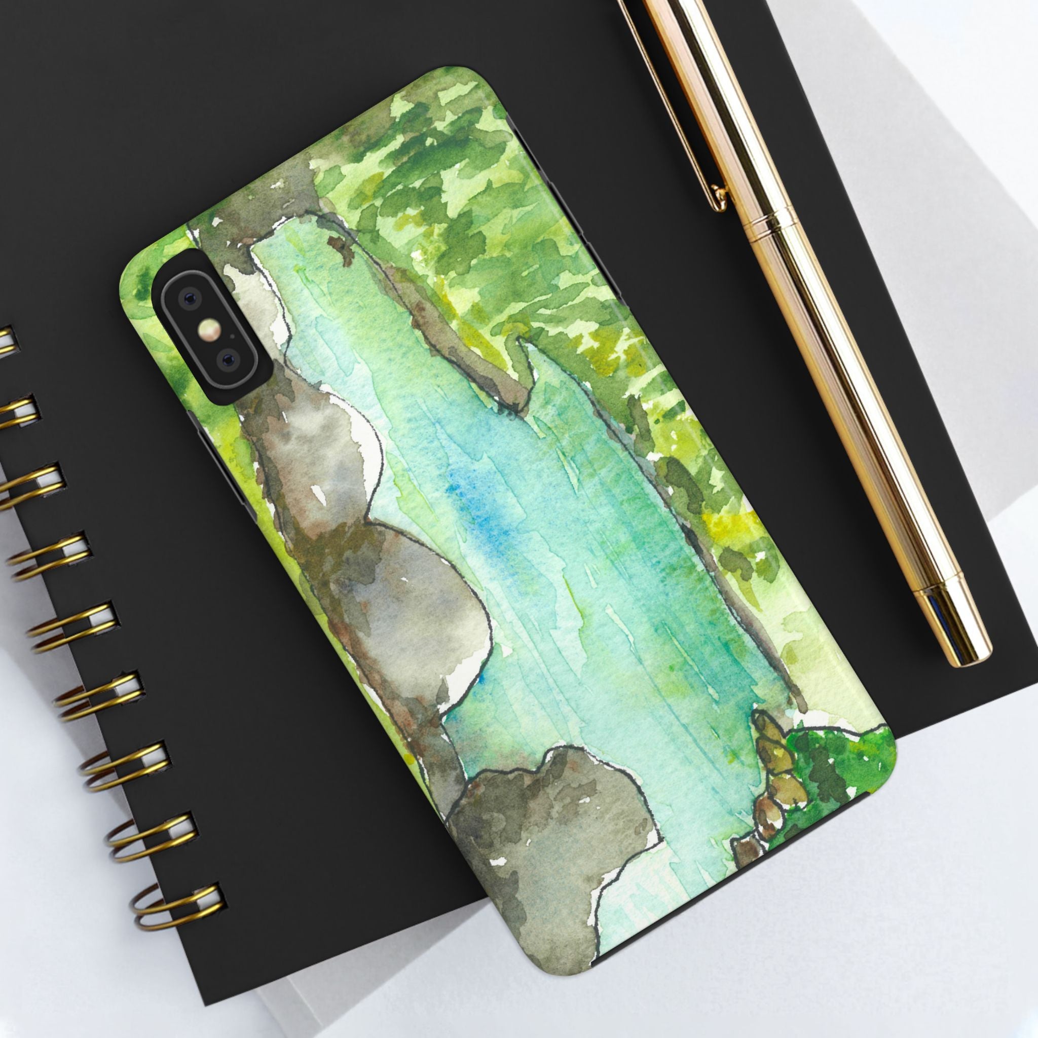 Tough Phone Case - All iPhones and Samsung Galaxys - Exciting Abstract Design #88 Tara River - Montenegro