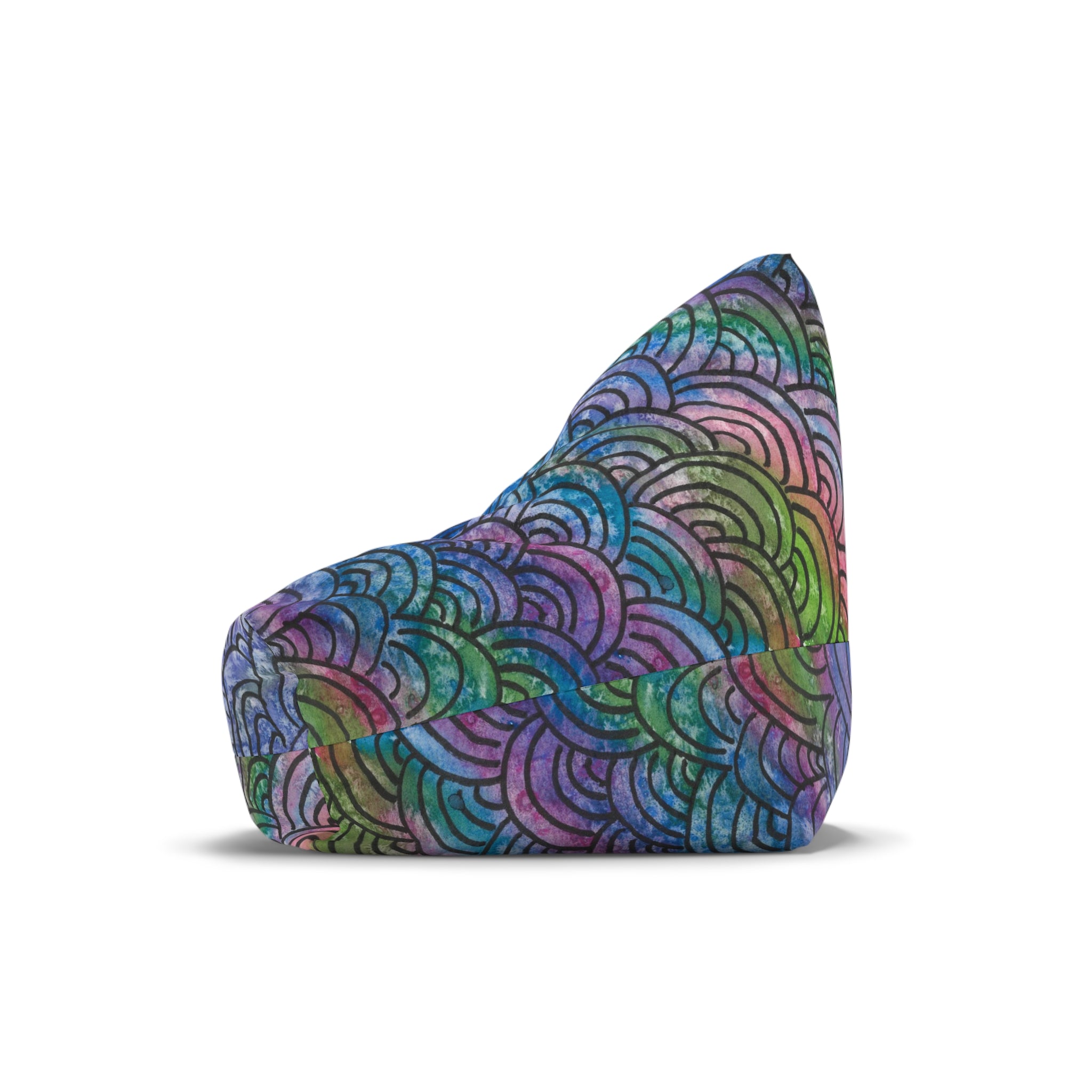 Bean Bag Chair Covers For Indoor & Outdoor - 2 Sizes - Exciting Abstract Design #84 Ah! The Past