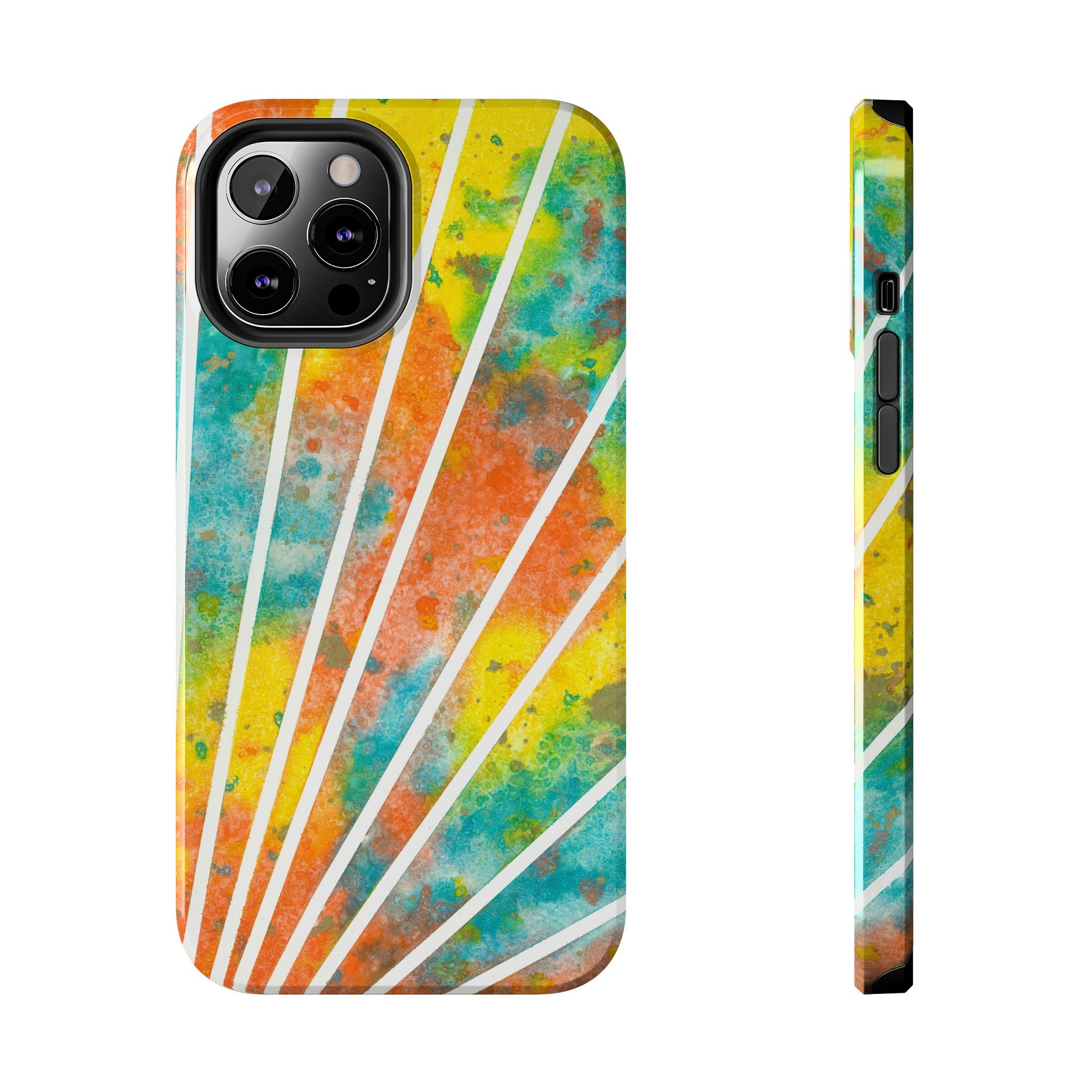 Tough Phone Case - All iPhones and Samsung Galaxys - Exciting Abstract Design #101 Your Energy Radiates