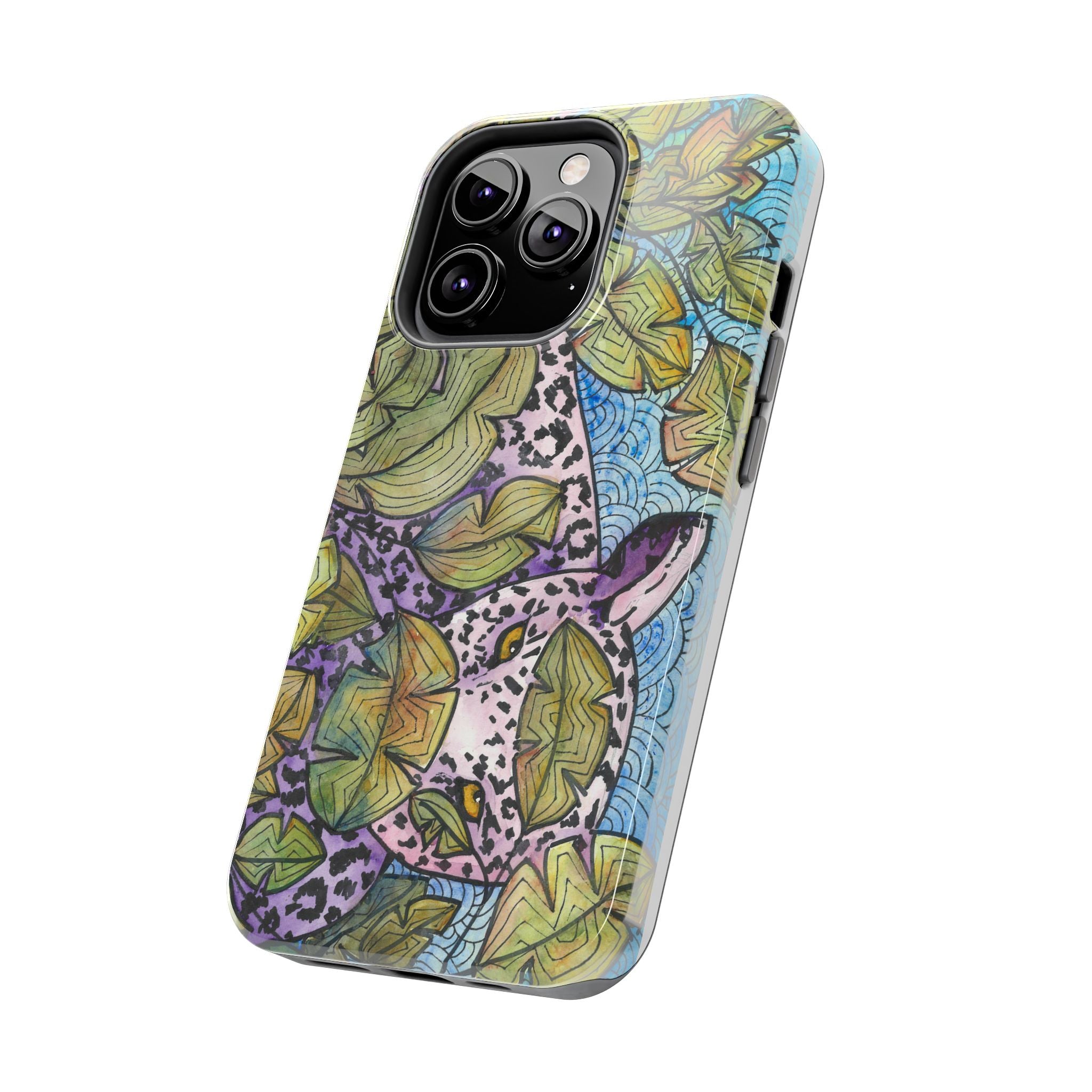 Tough Phone Case - All iPhones and Samsung Galaxys - Exciting Abstract Design #76 Purrfect Blend