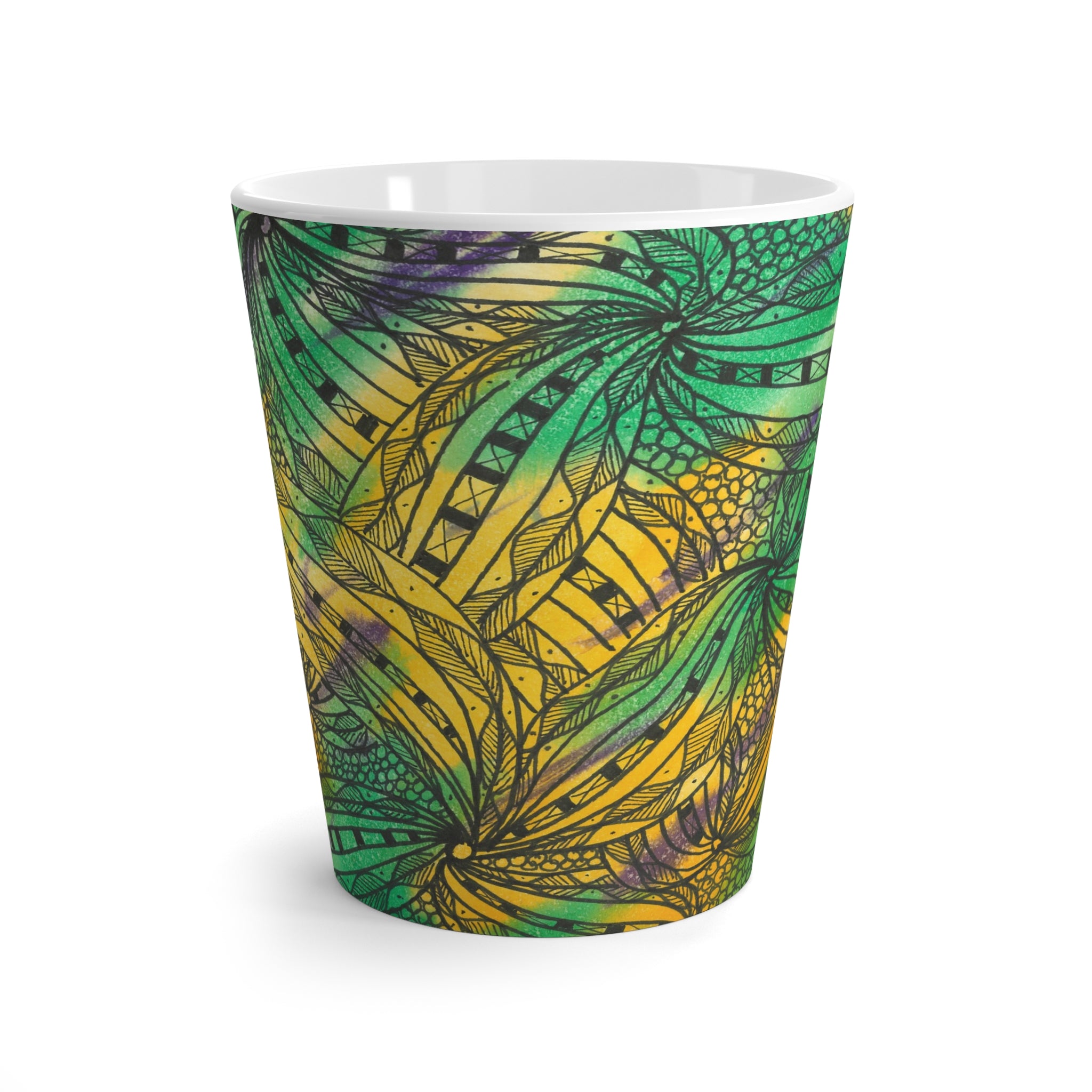 Coffee Mugs and Cups. Colourful Abstract Designs. Perfect for Home, Office or Special Gift #37 Shrubbery