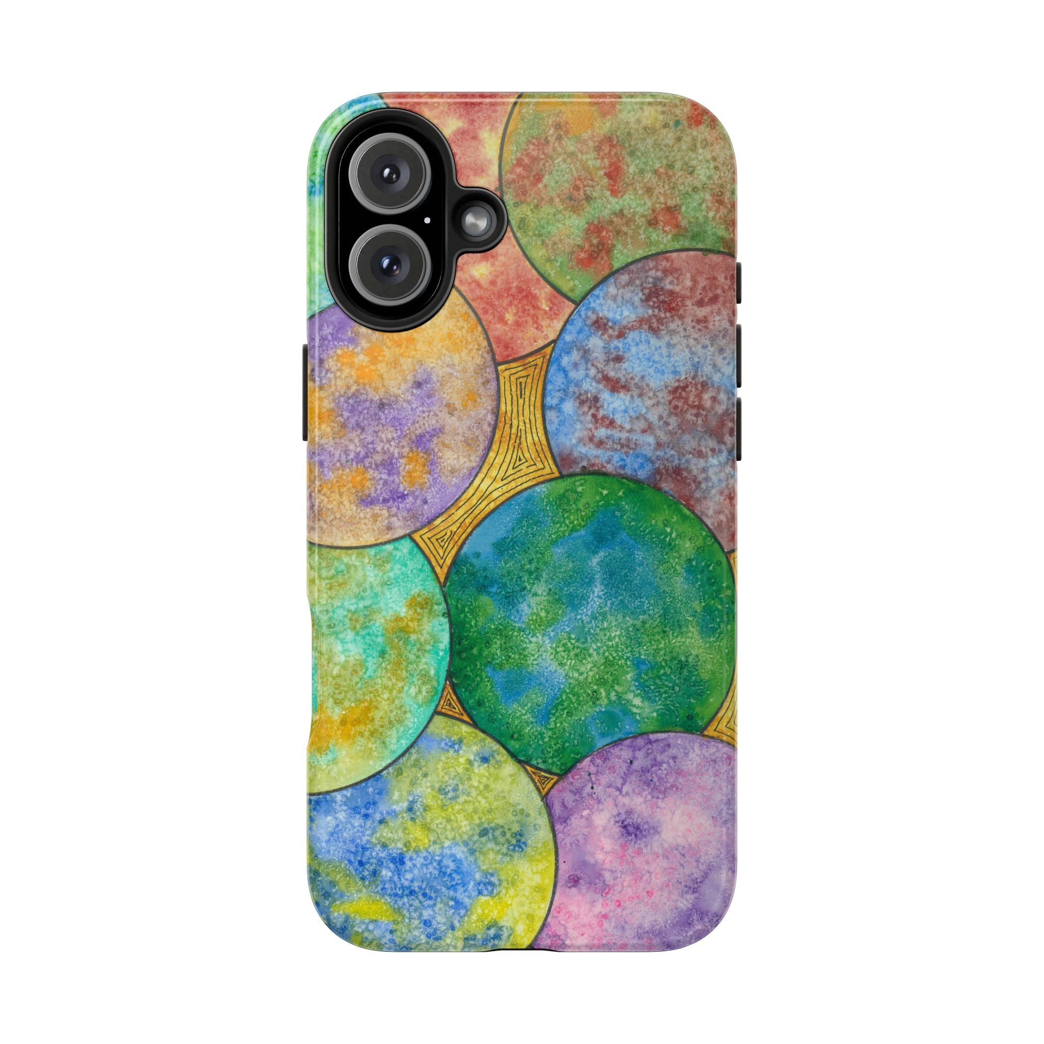 Tough Phone Case - All iPhones and Samsung Galaxys - Exciting Abstract Design #61 Worlds Apart