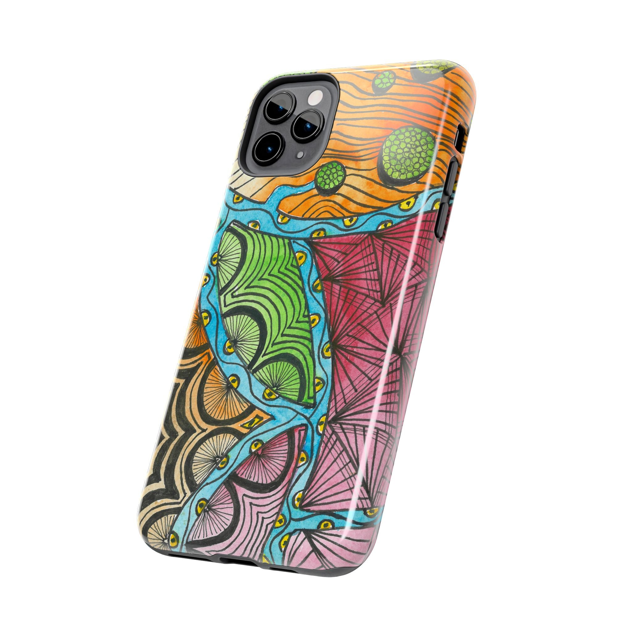 Tough Phone Case - All iPhones and Samsung Galaxys - Exciting Abstract Design #11 Today's The Day